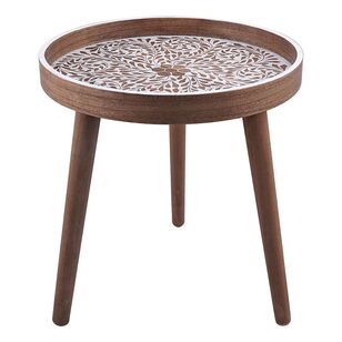 Ombre Home Imogen Side Table Natural 35 x 35 x 38 cm