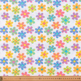 Daisy Spots 120 cm Multipurpose Cotton Fabric Multicoloured 120 cm