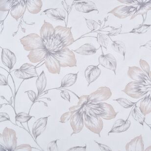 KOO Botanicals Bloom Concealed Tab Top Sheer Curtains Natural 140 x 250 cm