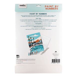 Make Pool & Palm Trees Paint By Numbers Multicoloured