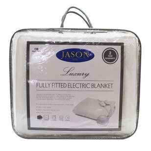 Jason Luxury Fully Fitted Electric Blanket White