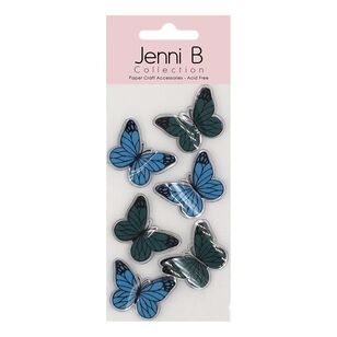 Jenni B 3D Teal Butterfly Stickers Teal Butterfly