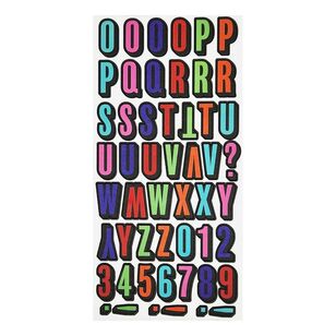 Ribtex Dimensions Bold Multicoloured Alphabet Stickers Bold Alphabet 6 X 12 in