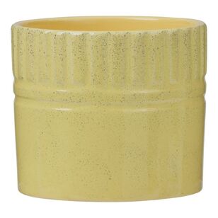 Ceramic Planter Pot Yellow 14 x 12 cm