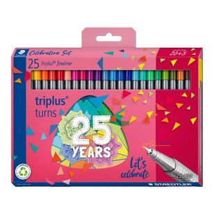 Staedtler Triplus Fineliners 25 Pack Multicoloured