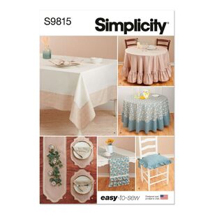 Simplicity S9815 Tabletop Décor Pattern White One Size
