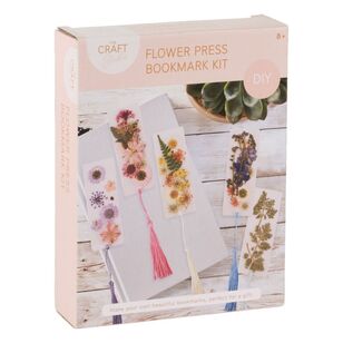 Hunter Leisure Flower Press Bookmark Kit Multicoloured