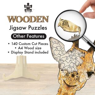 Puzzle Master Wooden Giraffe Puzzle Multicoloured