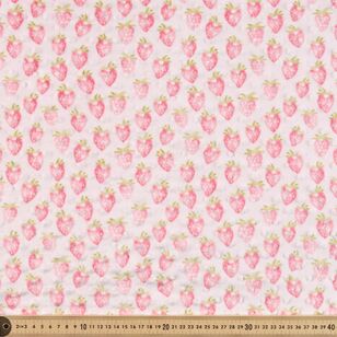 Strawberry 150 cm Minky Dot Fleece Fabric Soft Pink 148 cm