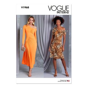 Vogue V1968 Misses' Knit Dresses Pattern White