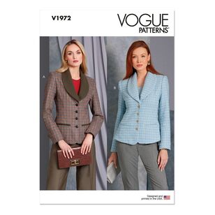 Vogue V1972 Misses' Jacket Pattern White