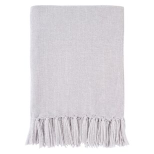 KOO Camille Chenille Throw Silver 127 x 152 cm