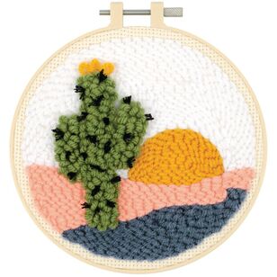 Fabric Editions Needle Creations Desert Punch Needle Kit Multicoloured