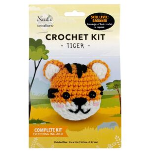 Needle Creations Safari Tiger Crochet Kit Multicoloured