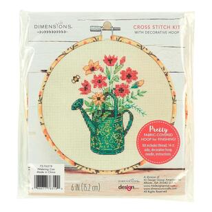 Dimensions Water Can Cross Stitch Kit Multicoloured