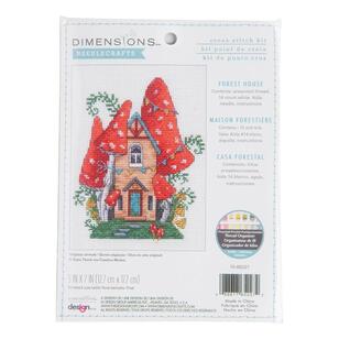 Dimensions Forest House Cross Stitch Kit Multicoloured