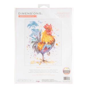 Dimensions Rooster Cross Stitch Kit Multicoloured