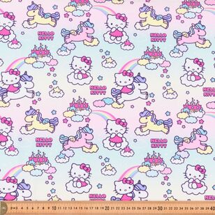 Hello Kitty Unicorn Dream 112 cm Cotton Fabric Multicoloured 112 cm