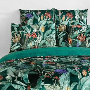 KOO Botanica Velvet Quilt Cover Set Multicoloured