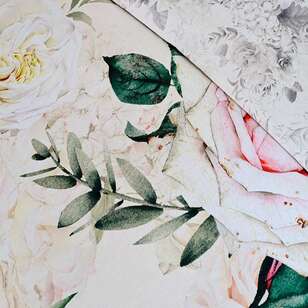 KOO White Rose Quilt Cover Set Multicoloured