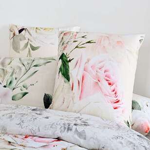 KOO White Rose European Pillowcase Multicoloured European