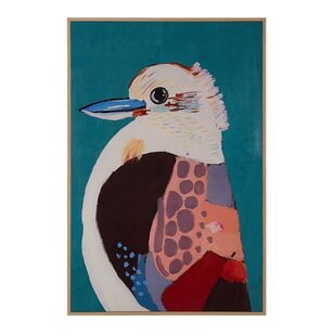 KOO Warlu Kookaburra Framed Canvas Multicoloured 60 x 90 cm