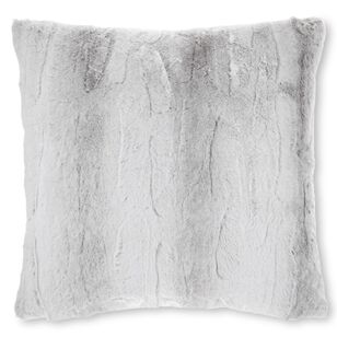 Bouclair Faux Fur Rabbit Cushion Grey 50.8 x 50.8 cm