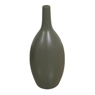 Bouclair Modern Contrast Narrowneck Table Vase Green 12 x 28 cm