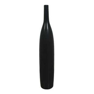 Bouclair Modern Contrast Long & Lean Floor Vase Black 13 x 70 cm
