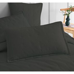 Platinum Ascot Quilted 2 Pack Pillowcases Granite Standard