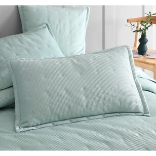 Platinum Ascot Quilted 2 Pack Pillowcases Surf Standard