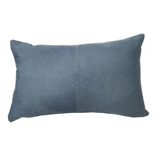 Bouclair Textured Tide Kasey Lumbar Cushion Blue 36 x 56 cm