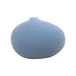 Bouclair Textured Tide Egg Vase Blue 27 x 20 cm