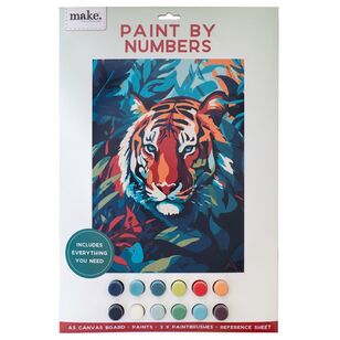 Make Tiger Paint By Numbers Multicoloured