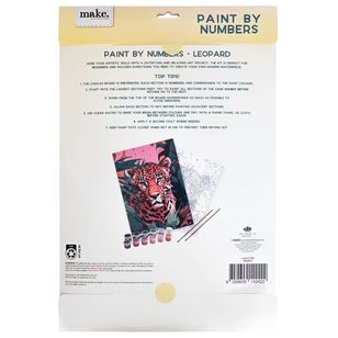 Make Leopard Paint By Numbers Multicoloured
