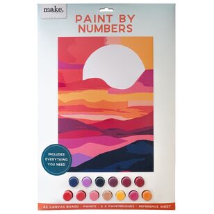 Make Sunset Paint By Numbers Multicoloured