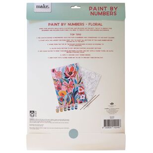 Make Floral Paint By Numbers Multicoloured