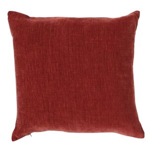 KOO Camille Chenille Cushion Brick Red 45 x 45 cm