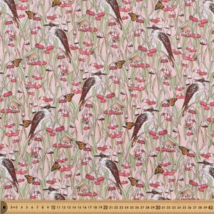 Scenic Route Kookaburrus & Friends 112 cm Cotton Fabric Blush 112 cm