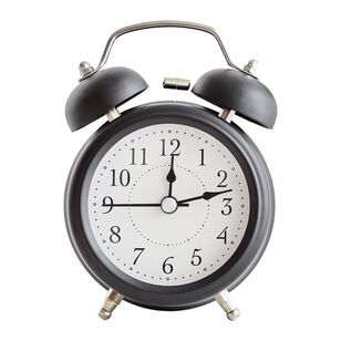 Frame Depot Clara Bedside Alarm Clock Black 12 cm