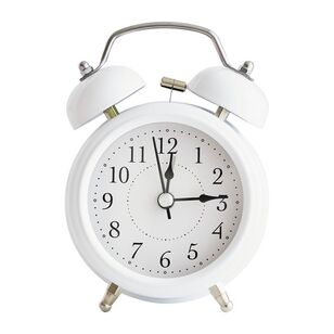 Frame Depot Clara Bedside Alarm Clock White 12 cm