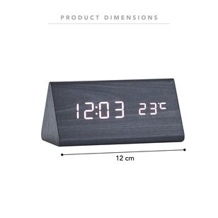 Frame Depot Amadi Digital Clock Black 12 cm