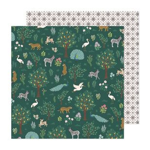American Crafts Maggie Holmes Woodland Grove Walk In The Woods Loose Paper Walk In The Woods 12 in