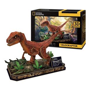 National Geographic Velociraptor 3D Puzzle Multicoloured