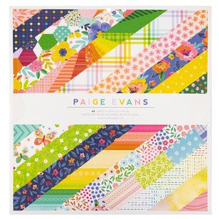 American Crafts Paige Evans Blooming Wild Paper Pad Paige Evans Blooming Wild 12 x 12 in