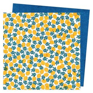 American Crafts Vicki Boutin Where To Next Lemon Twist Loose Paper Lemon Twist 12 x 12 in