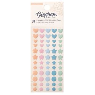 American Crafts Gingham Garden Enamel Dots Stickers Enamel Dots