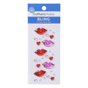 Crafters Choice Lips Bling Lips Pink / Red