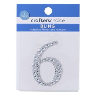 Crafters Choice Bling Adhesive Number 6 Adhesive Numer 6