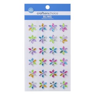 Crafters Choice Bling Flowers Rainbow Flowers
